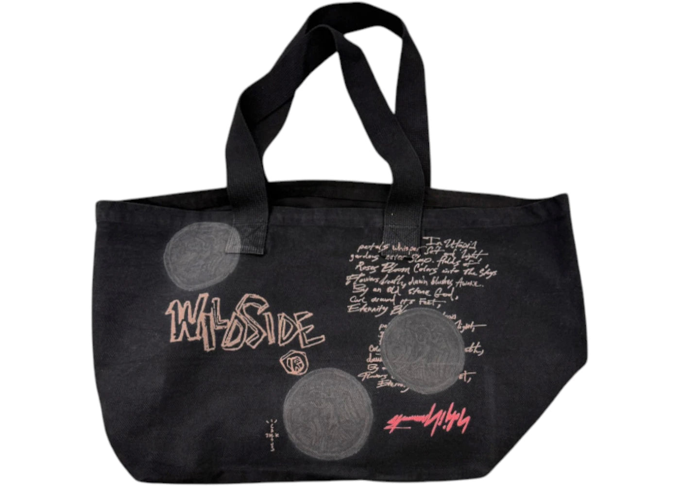 Travis Scott Cactus Jack x Wildside Yohji Yamamoto Tote Bag Black