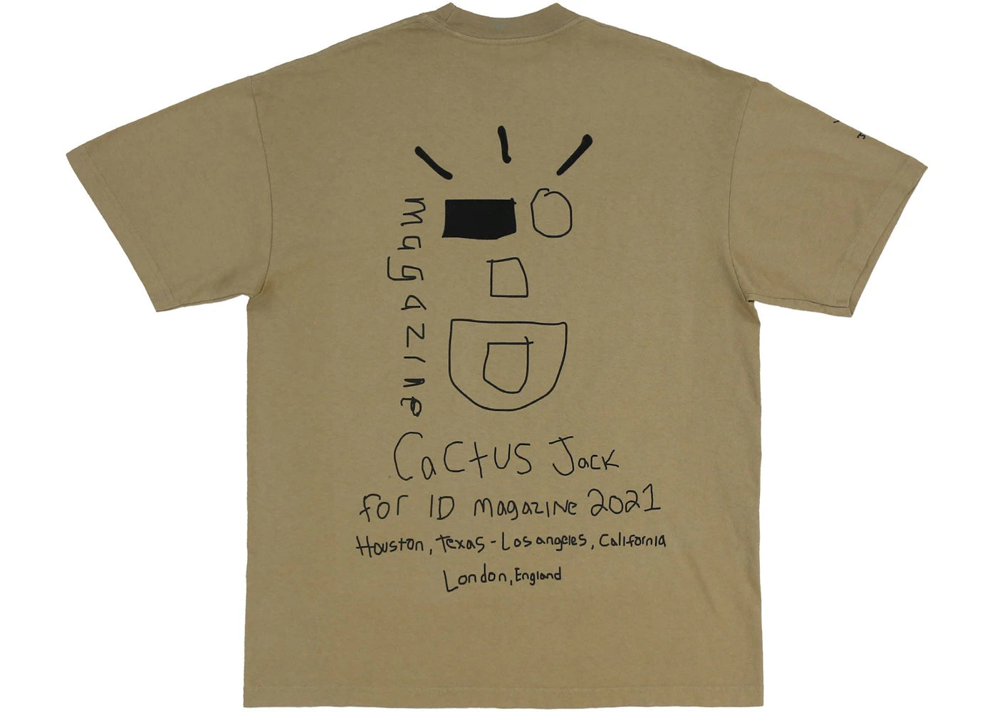 Travis Scott Cactus Wink Tee Khaki