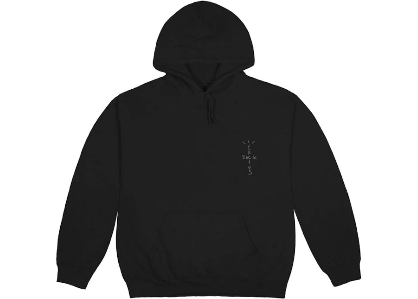 Travis Scott Jack Boys Cracked Hoodie Black