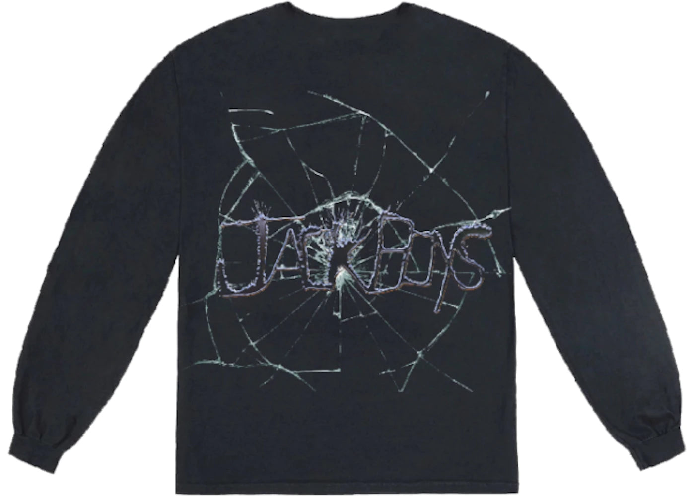 Travis Scott Jack Boys Cracked L/S T-Shirt Black