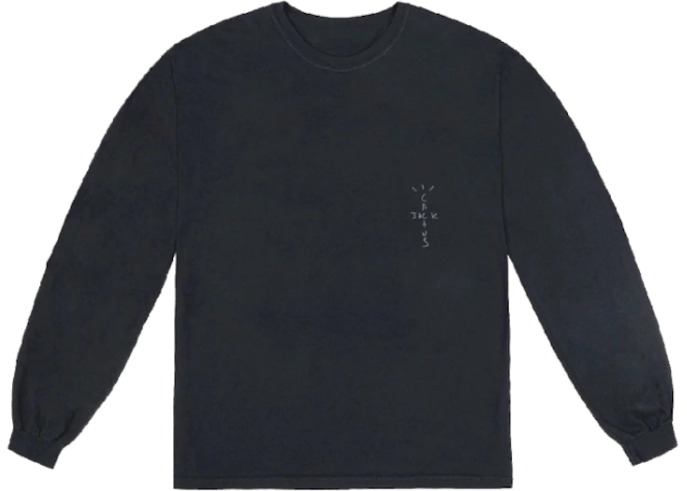 Travis Scott Jack Boys Cracked L/S T-Shirt Black