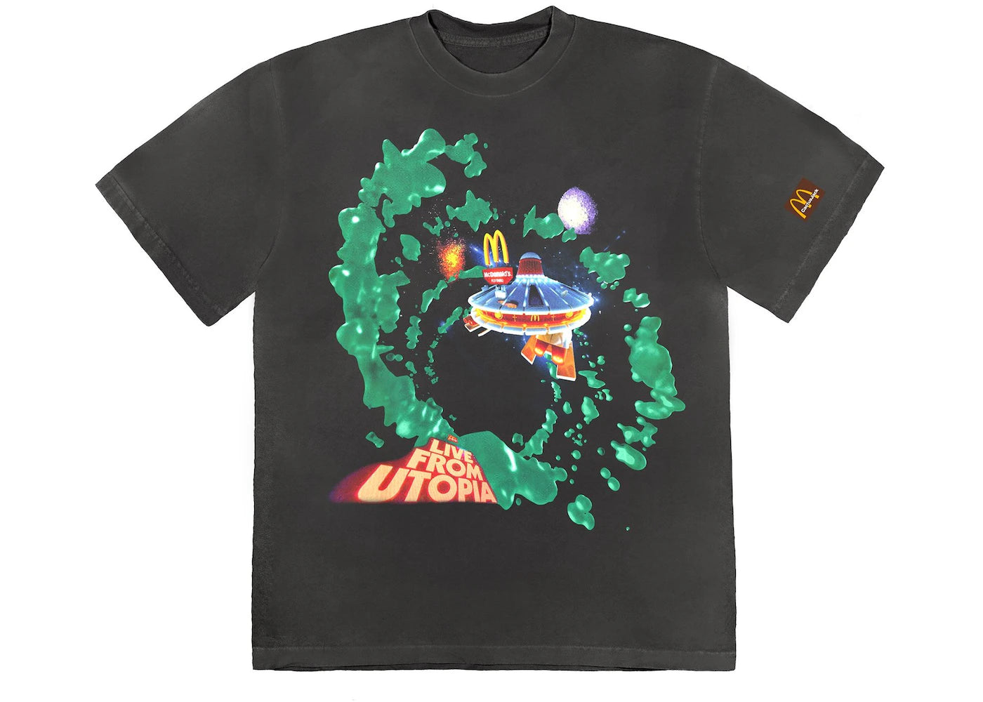 Travis Scott Fly-Thru T-shirt Washed Black