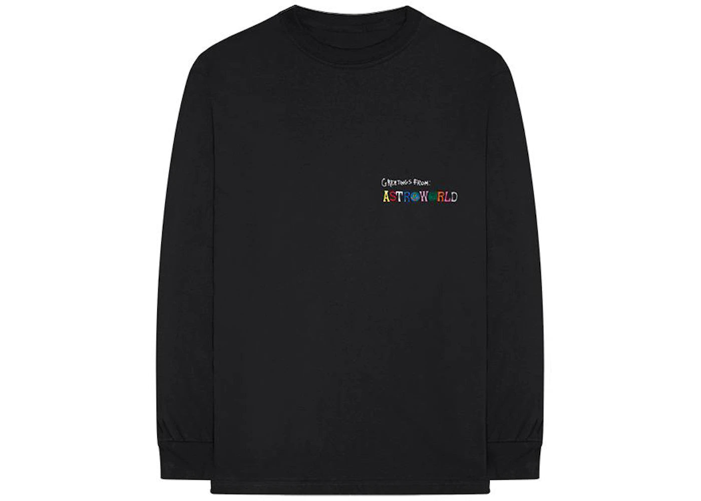Travis Scott Greetings From L/S T-shirt Black