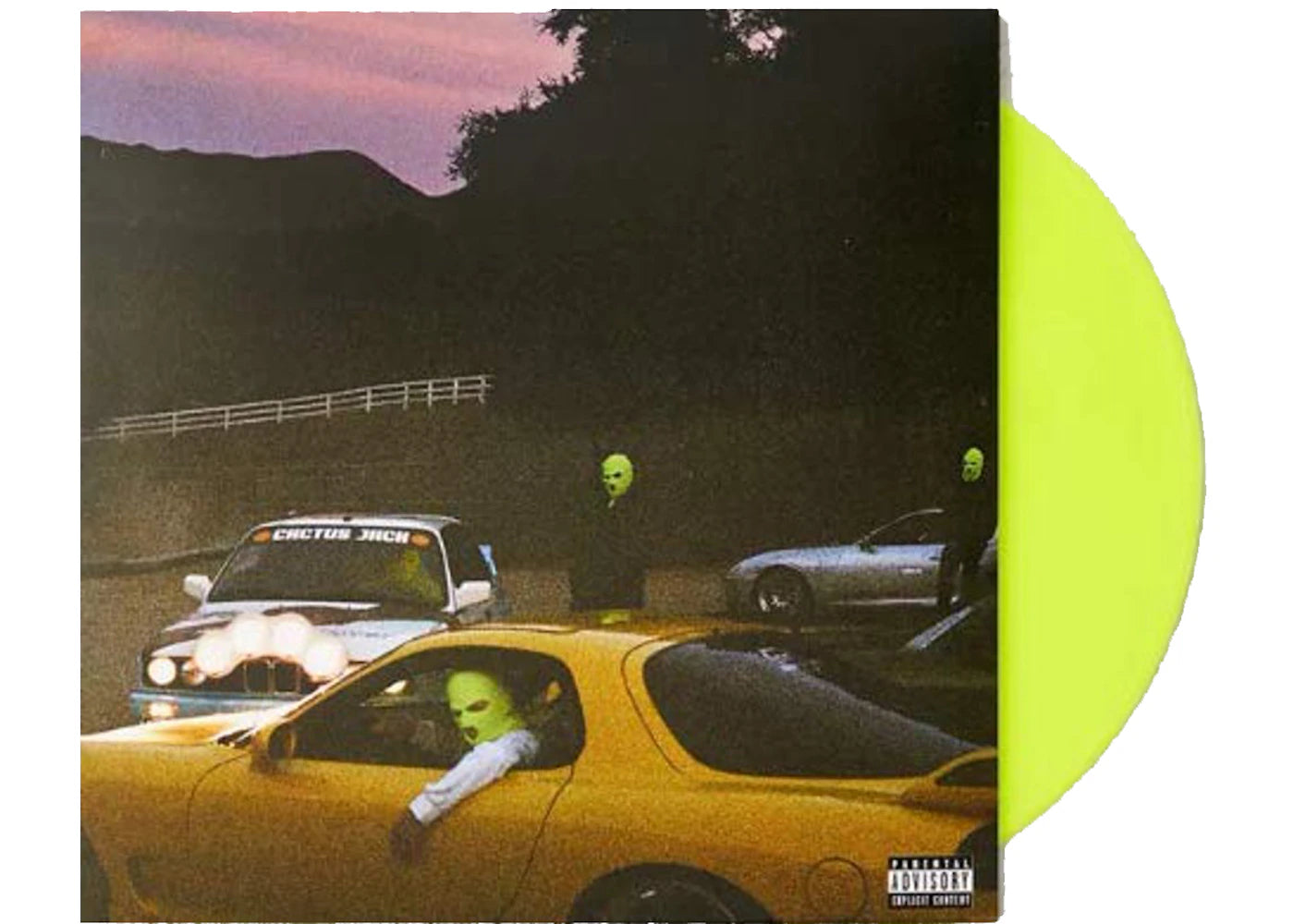 Travis Scott JACKBOYS Exclusive Limited Edition Colored LP Condition VG+ Vinyl Yellow