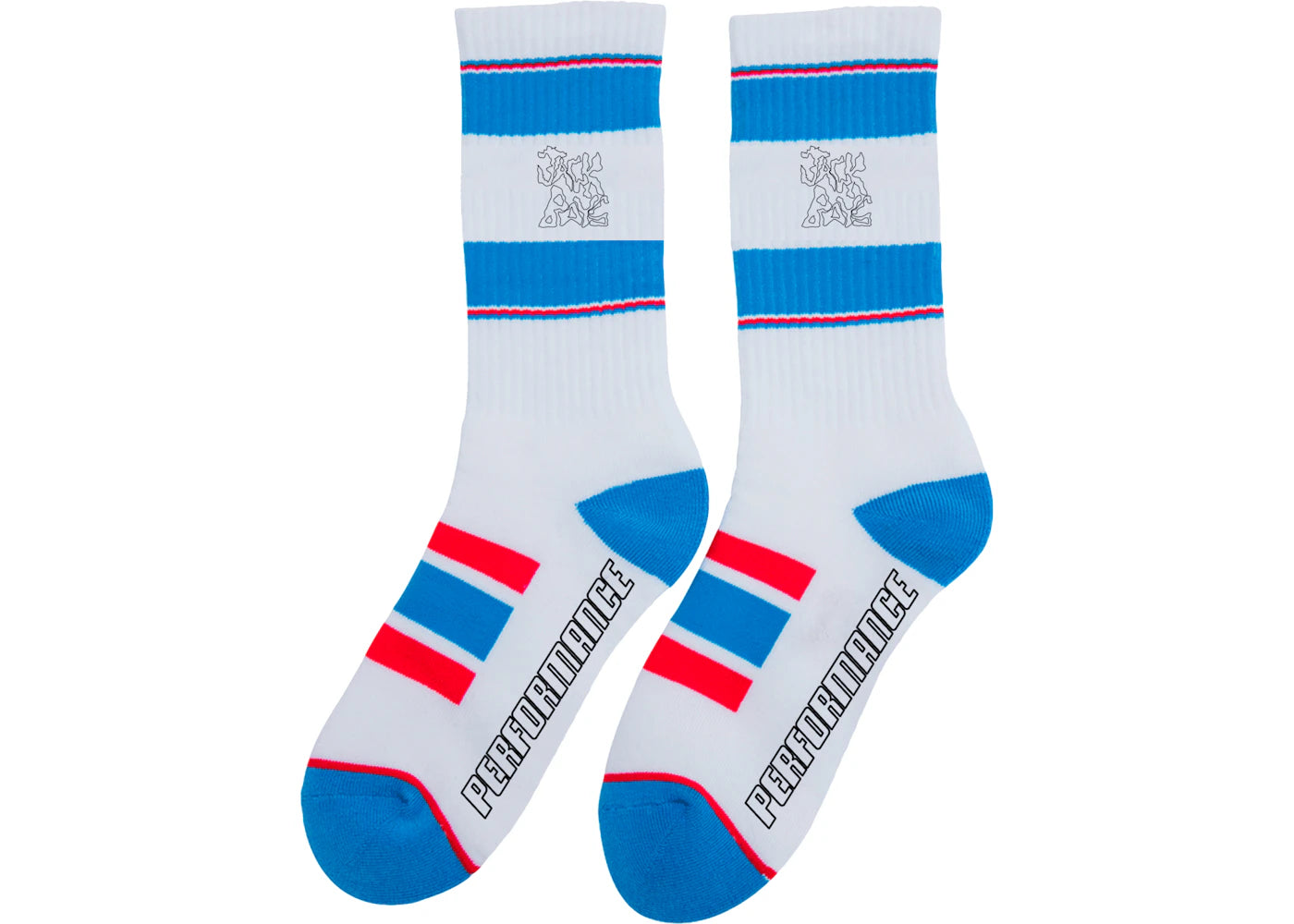 Travis Scott JACKBOYS Socks White/Blue/Red