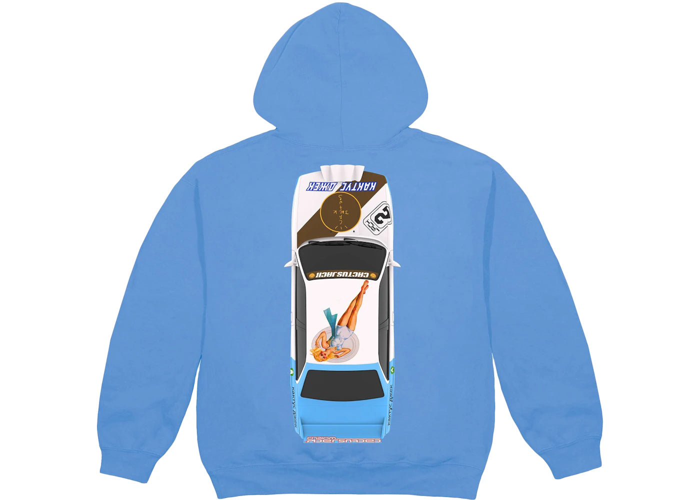 Travis Scott JACKBOYS Vehicle Hoodie Blue