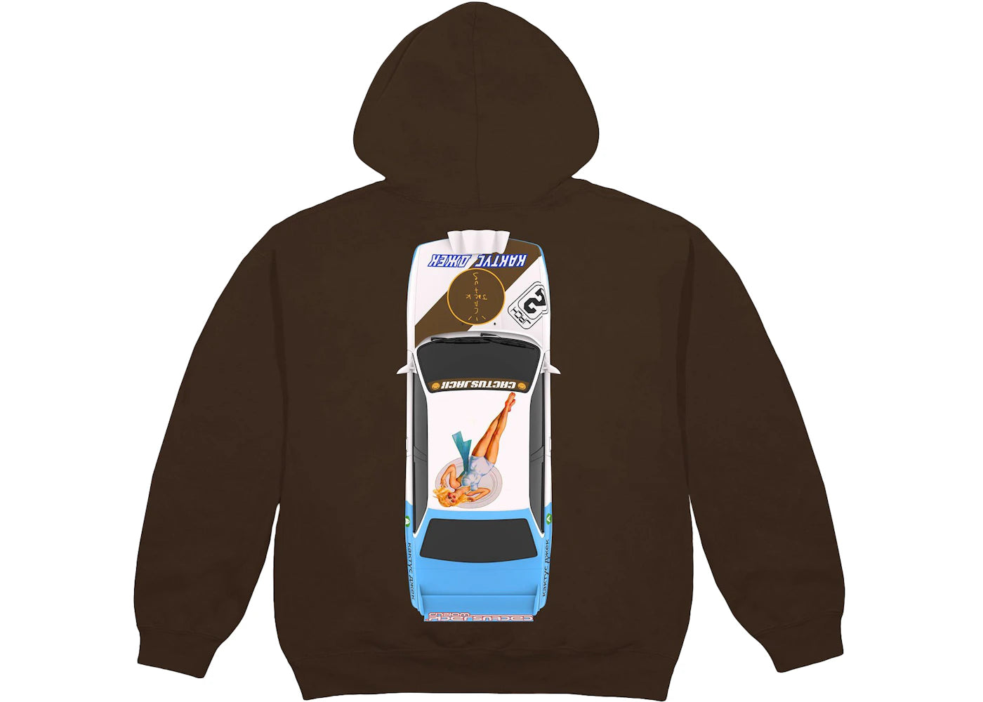 Travis Scott JACKBOYS Vehicle Hoodie Brown
