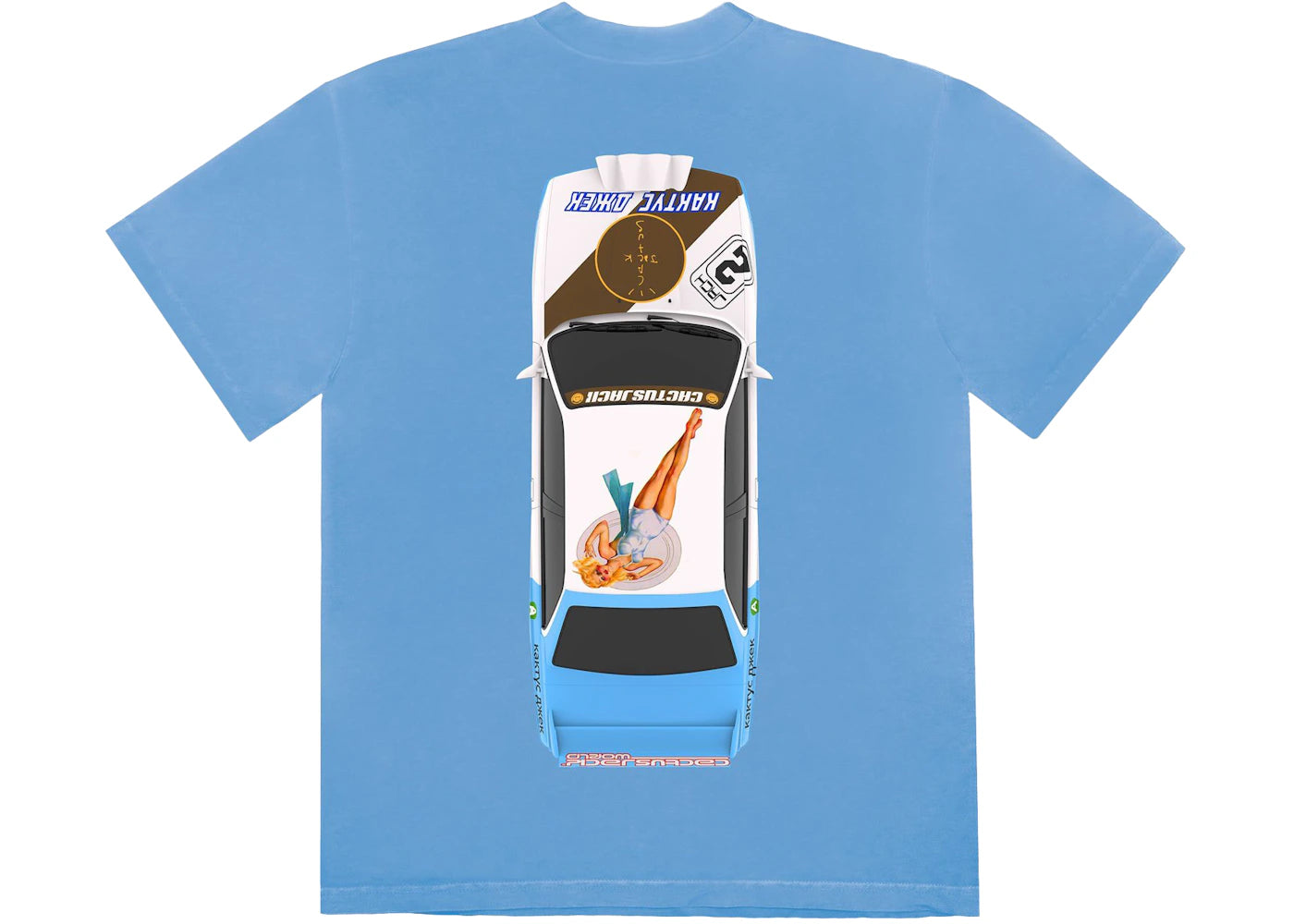 Travis Scott JACKBOYS Vehicle T-shirt Blue