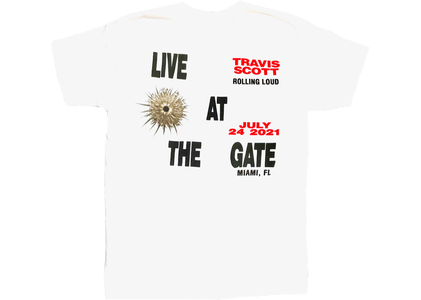 Travis Scott Live at the Gate Portal T-shirt White