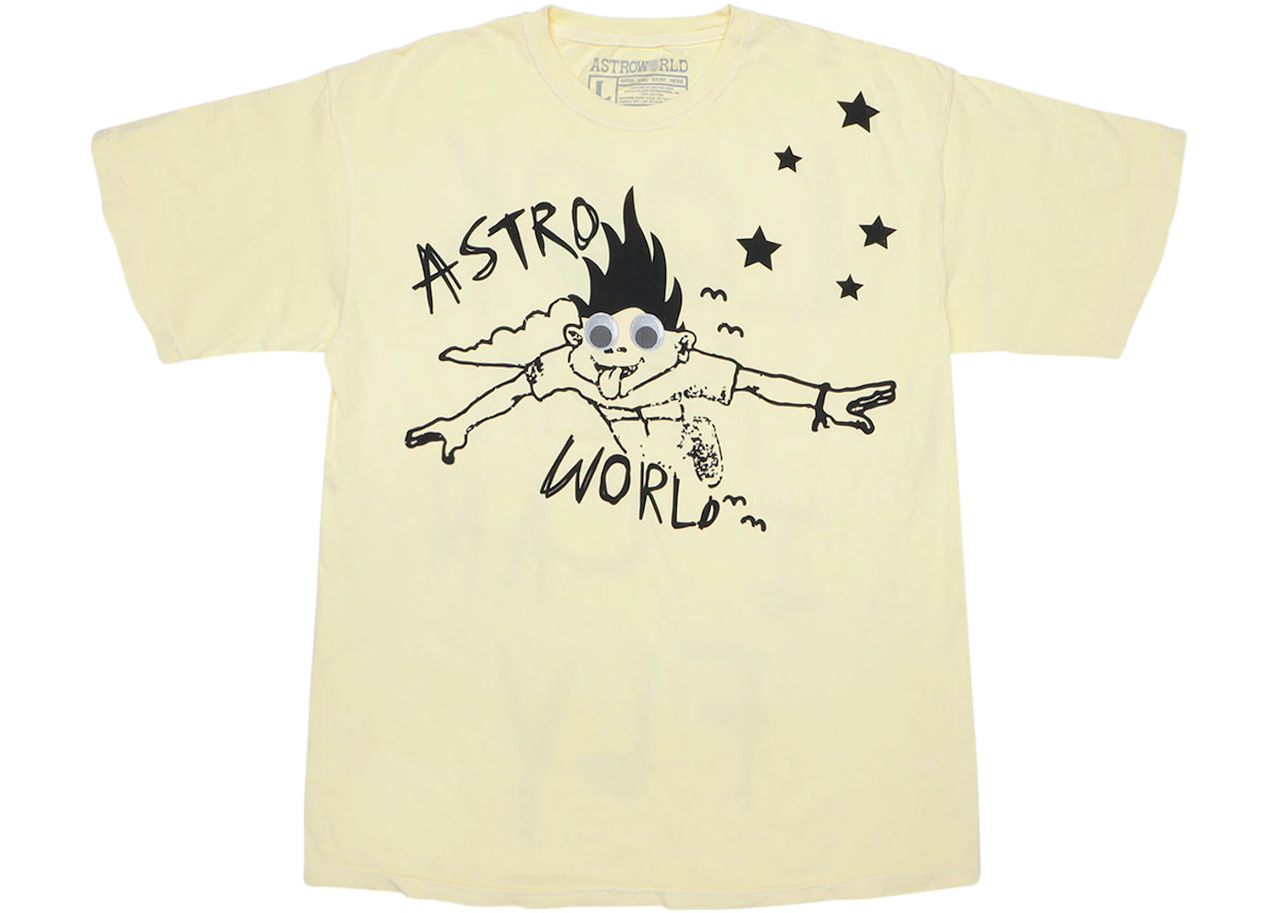 Travis Scott Look Mom I Can Fly Tee Yellow