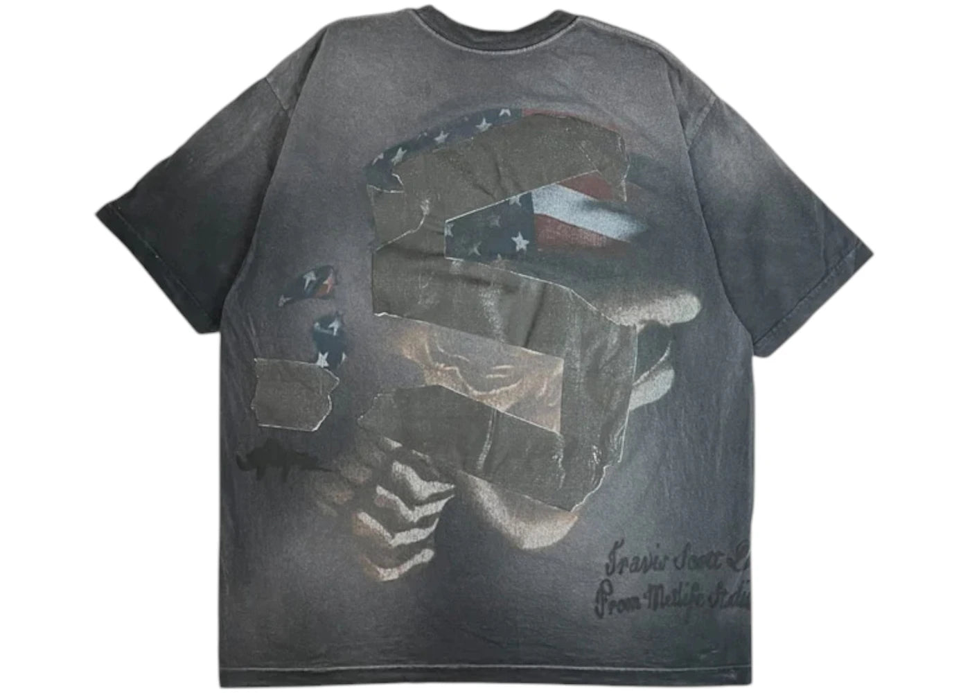 Travis Scott Metlife II T-Shirt Black/Grey