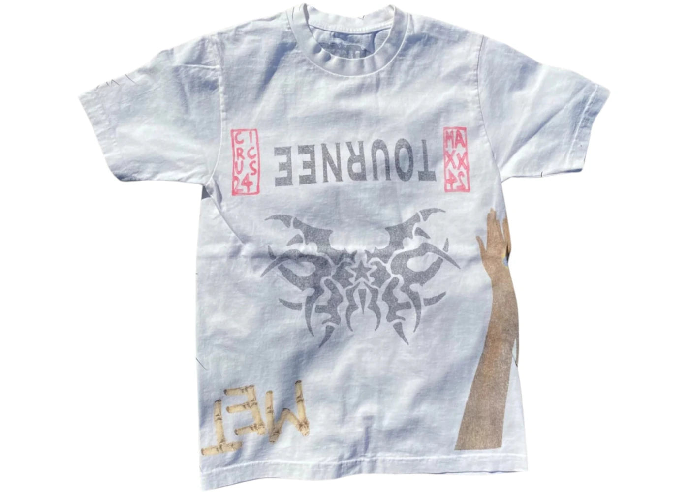 Travis Scott Metlife Tournee T-Shirt Vintage White
