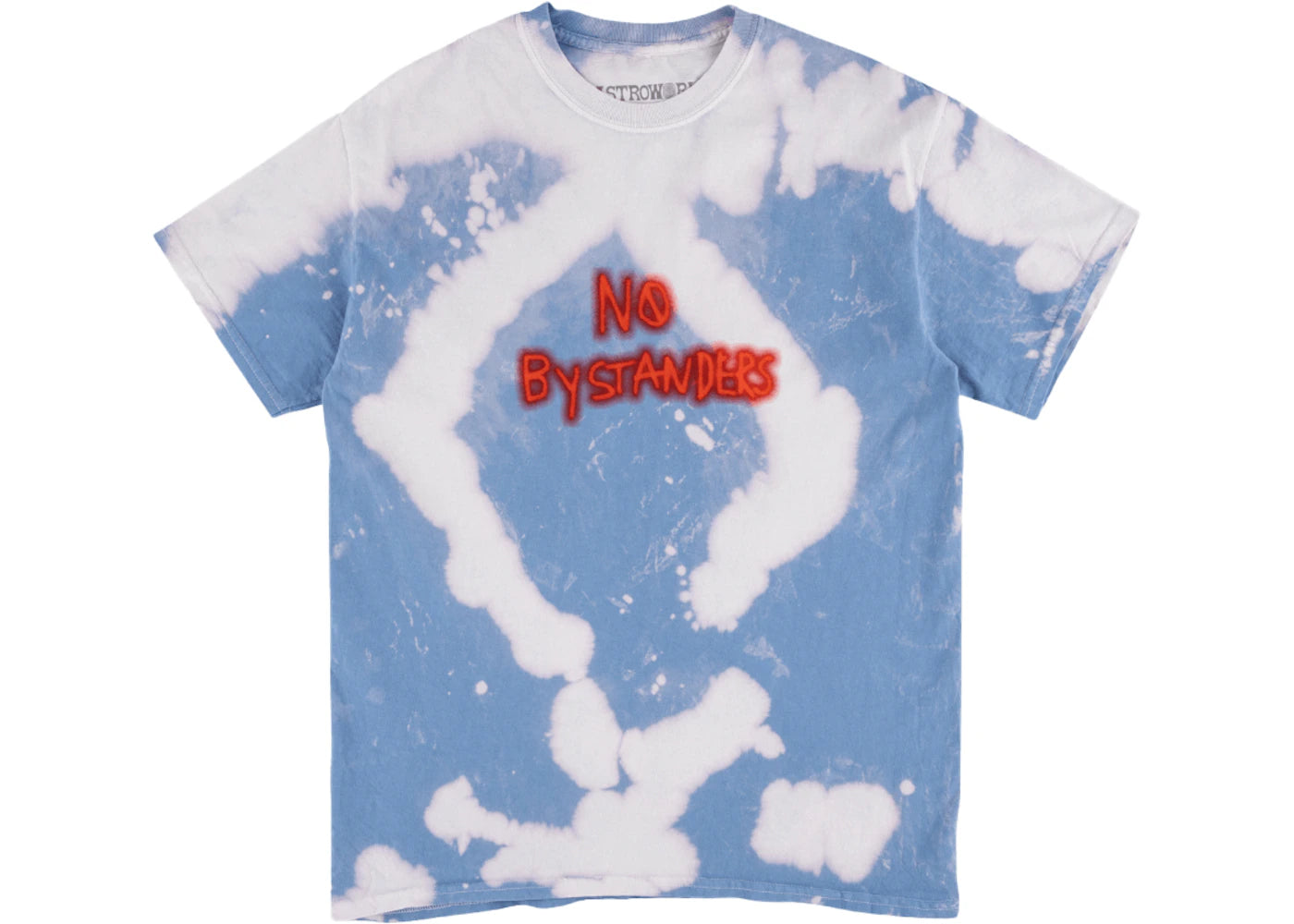 Travis Scott No Bystanders Tee Blue Tie Dye