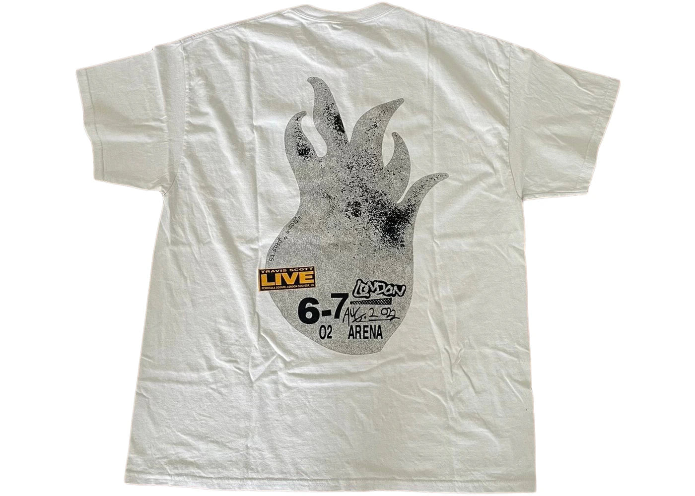 Travis Scott O2 Flame T-shirt White