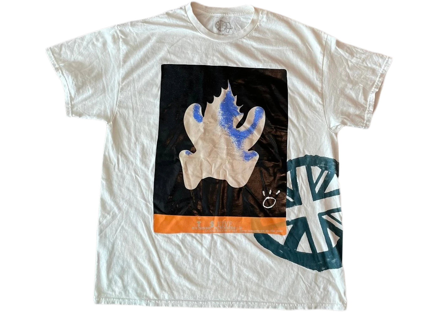 Travis Scott O2 Live Union Jack T-shirt White