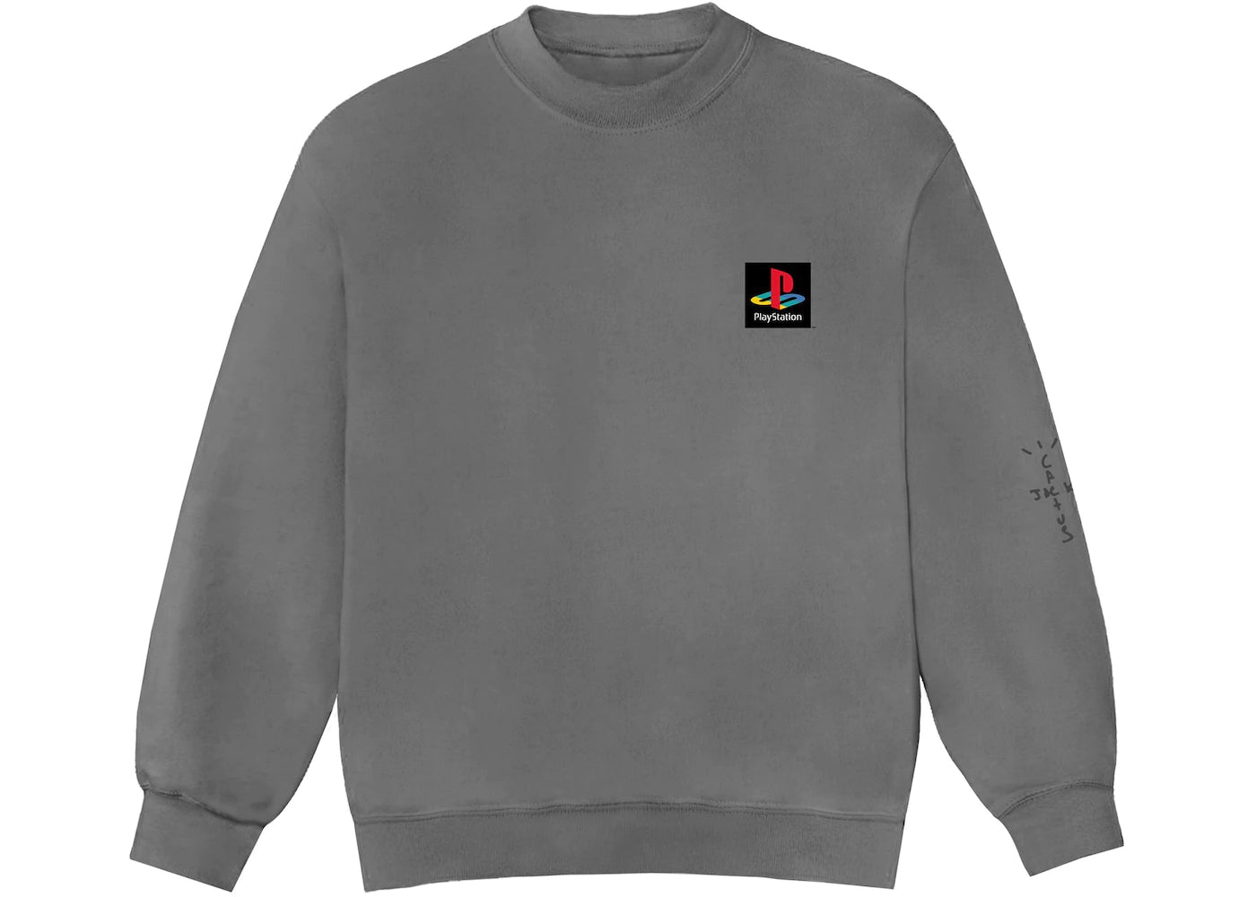 Travis Scott PS Classic Crewneck Washed Grey