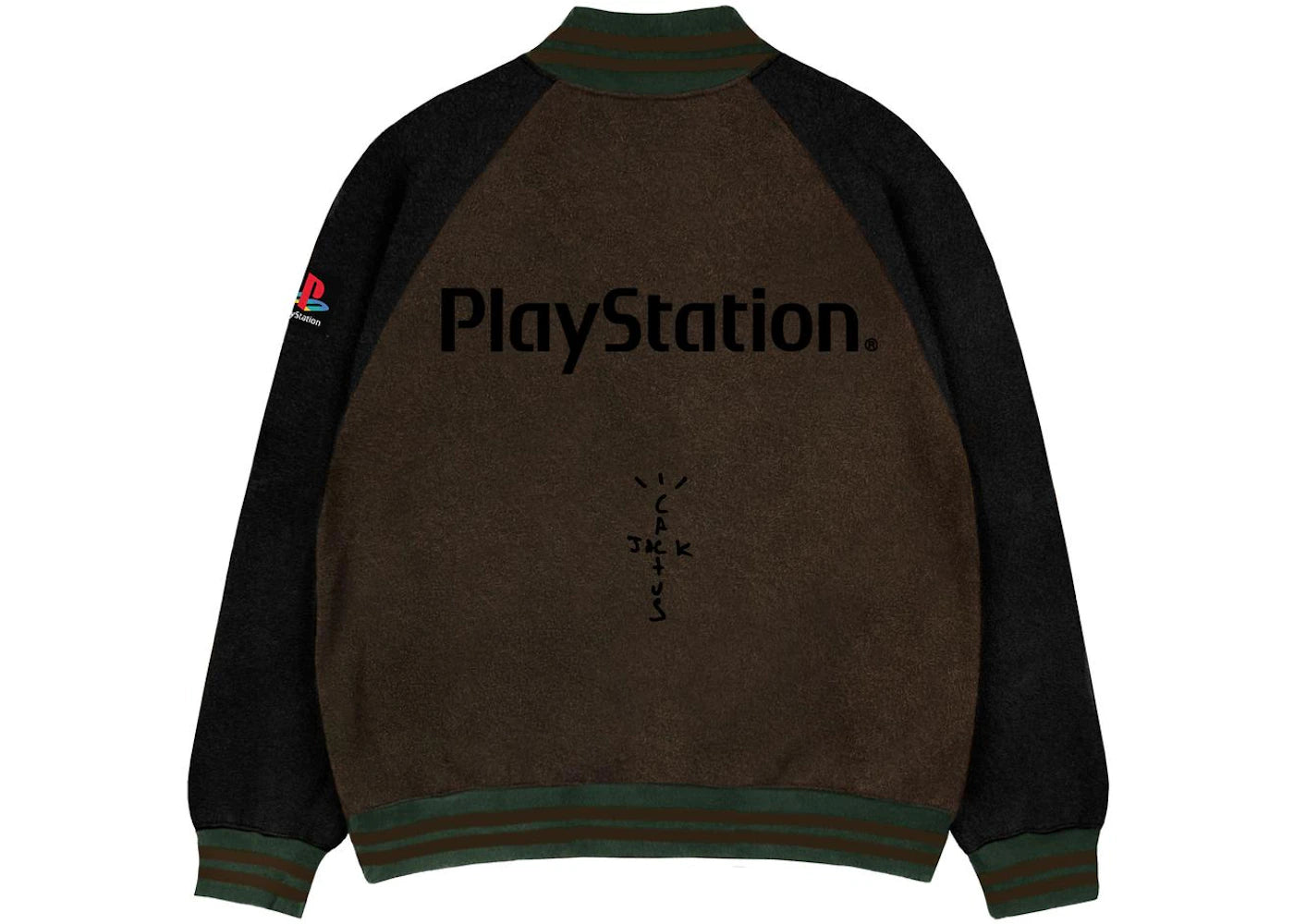 Travis Scott PS Crew Varsity Jacket Brown/Black