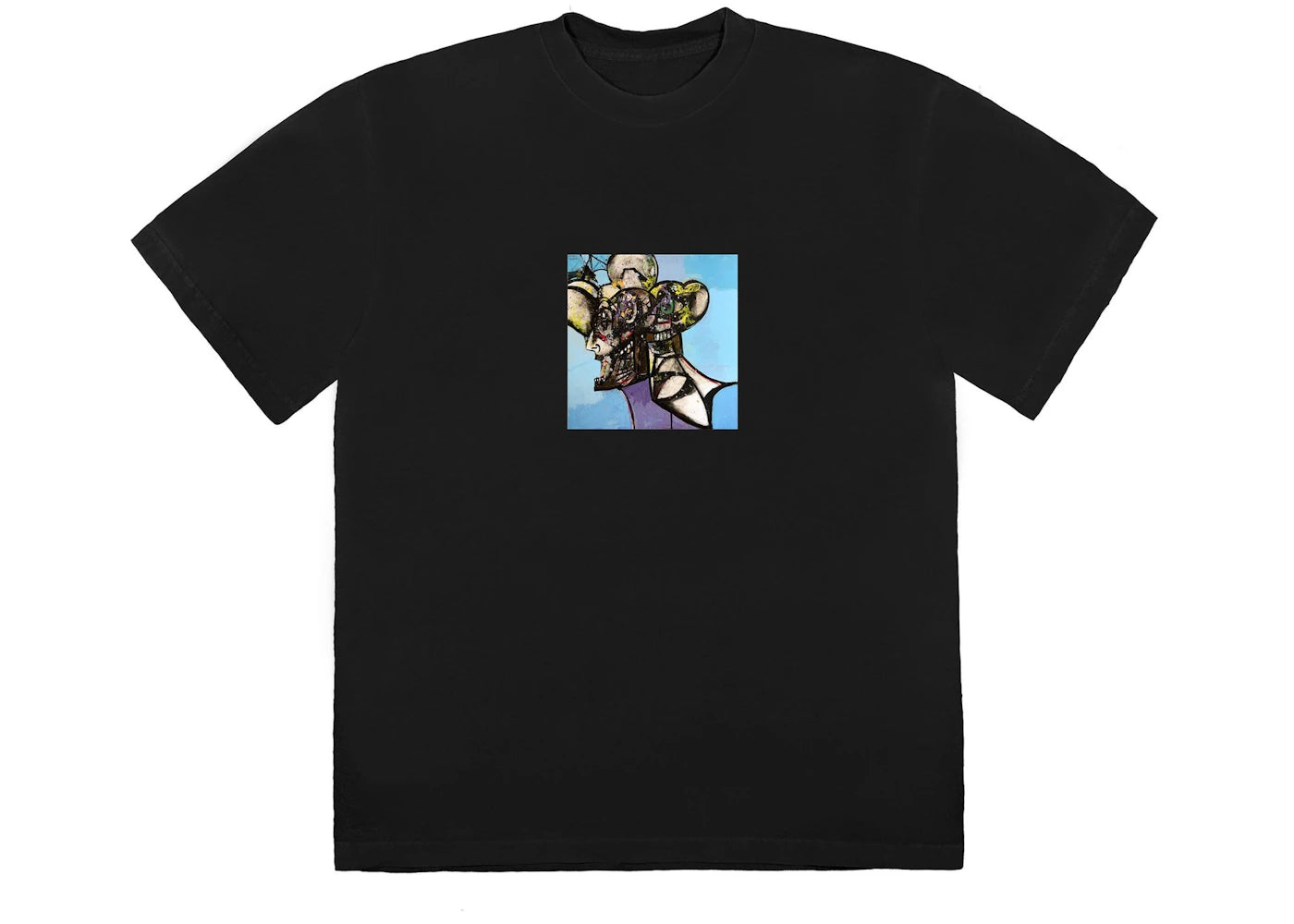 Travis Scott Portrait of Travis Title T-shirt Black