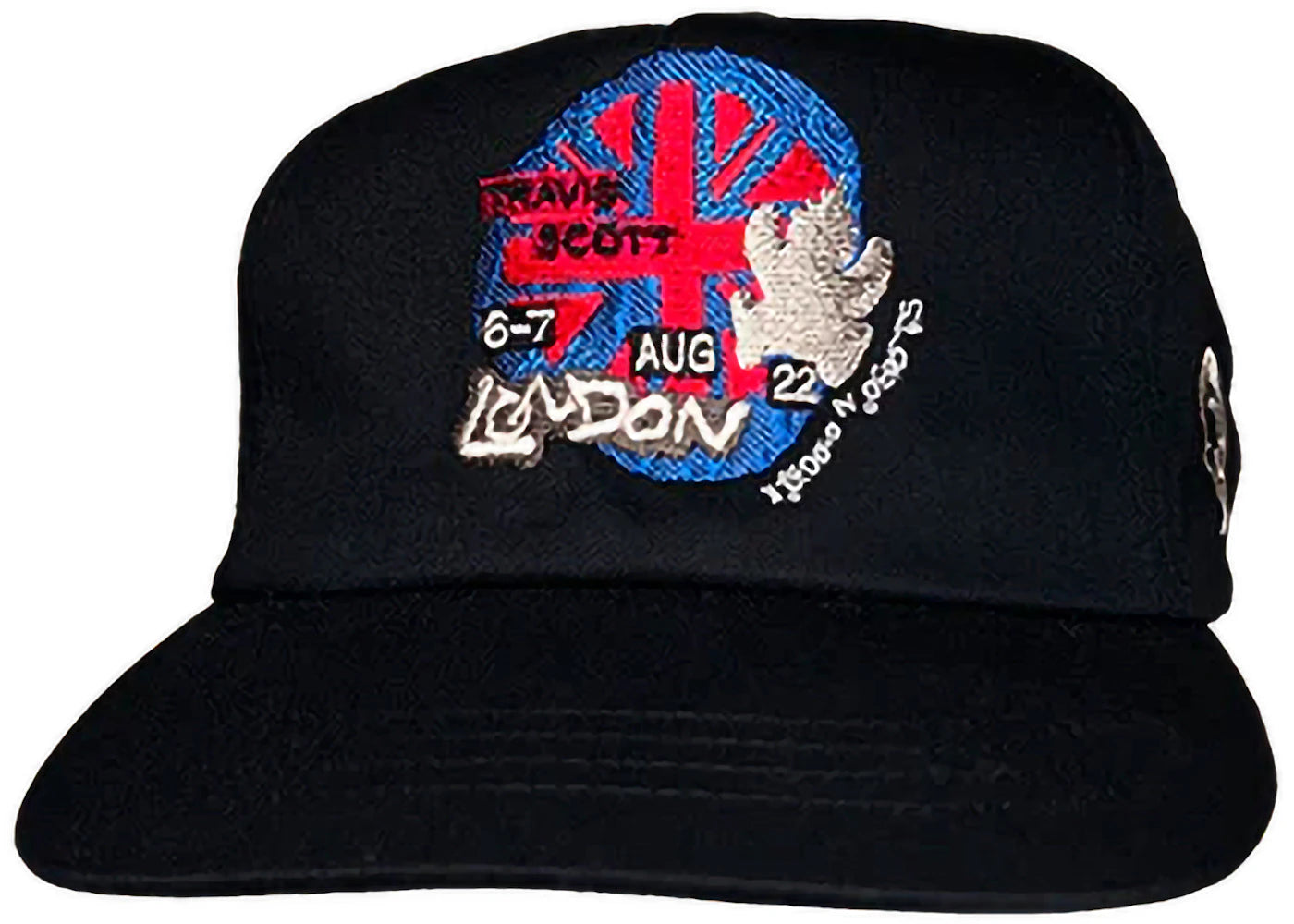 Travis Scott Road to Utopia Las Vegas O2 Live Union Jack Hat Black