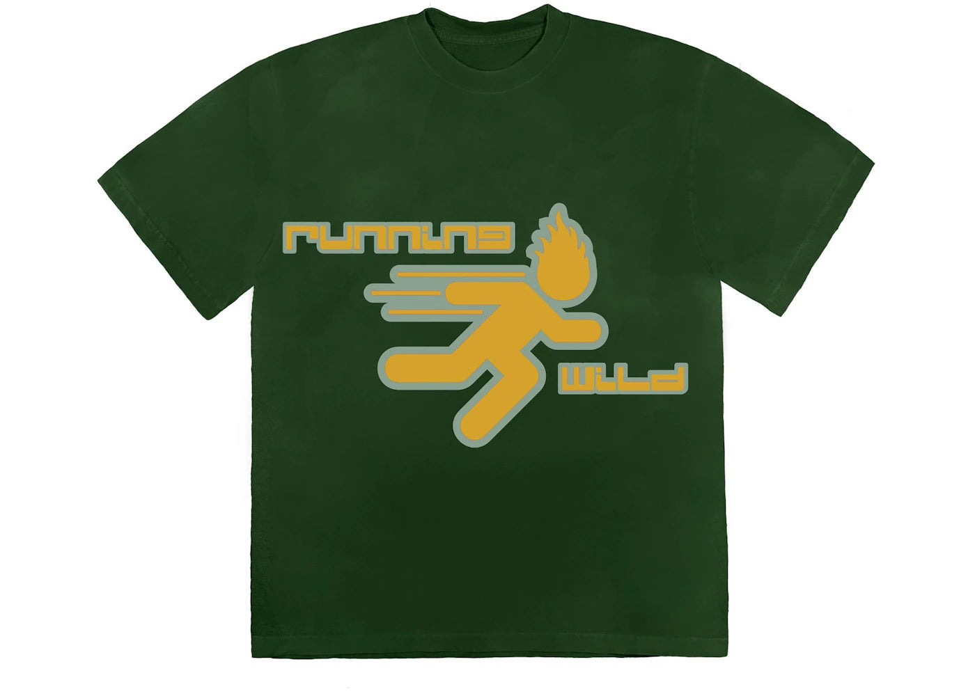 Travis Scott Running Wild T-shirt Forest Green