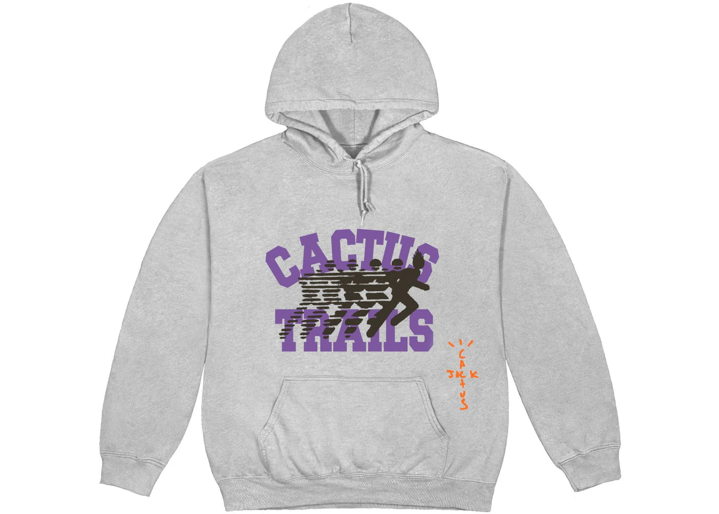 Travis Scott Running Wild Varsity Hoodie Heather Grey