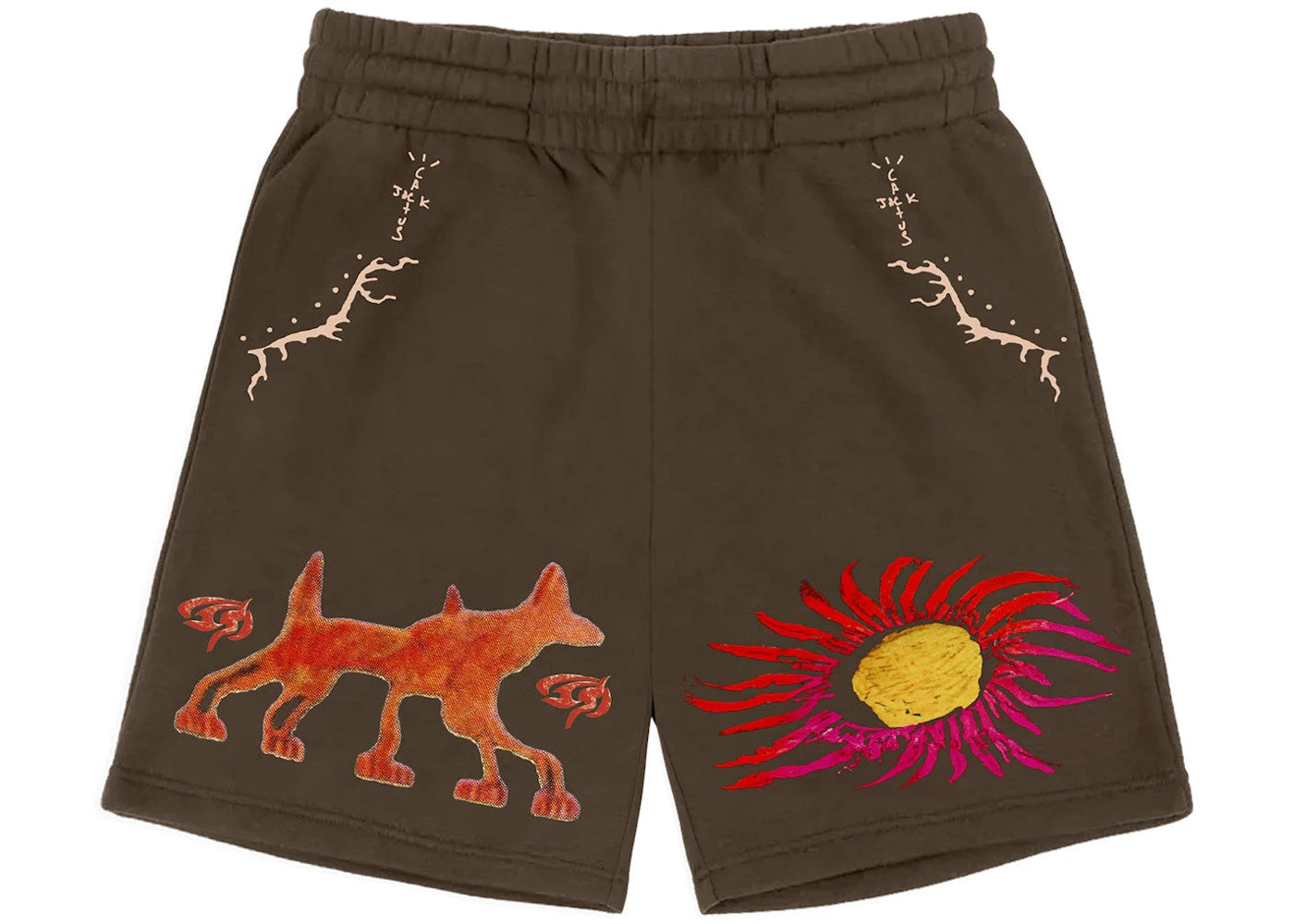 Travis Scott Sun Shorts Brown