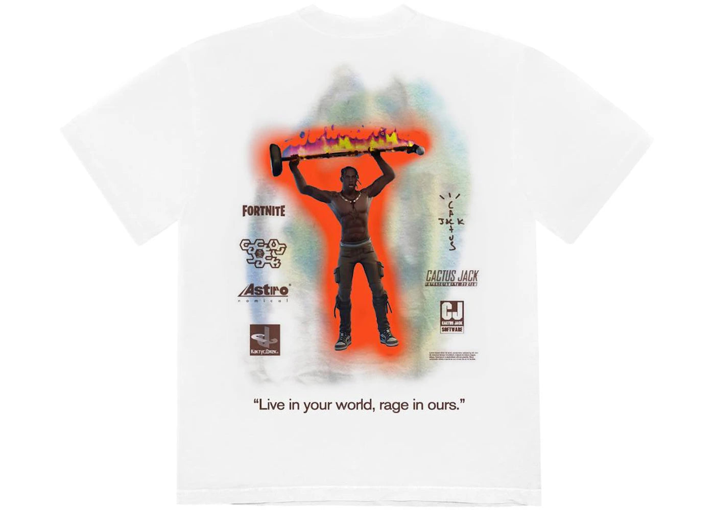 Travis Scott The Scotts Rage Emote T-shirt White