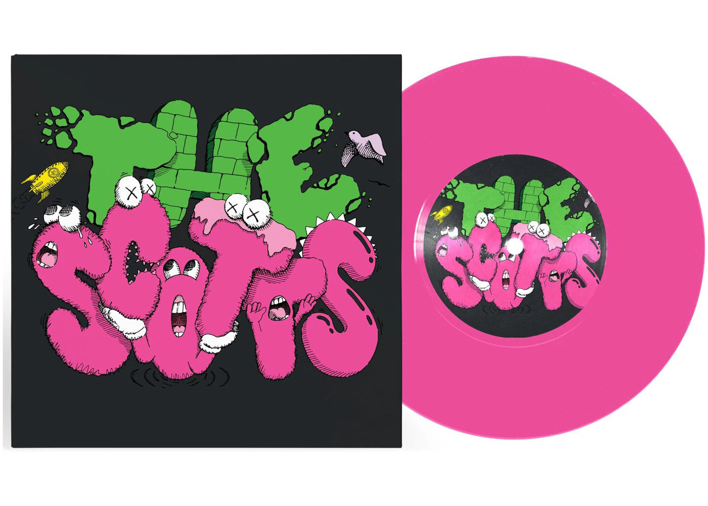 Travis Scott The Scotts KAWS Vinyl 7" Pink