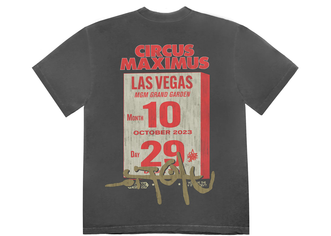 Travis Scott Utopia Circus Maximus Las Vegas T-shirt Multicolor
