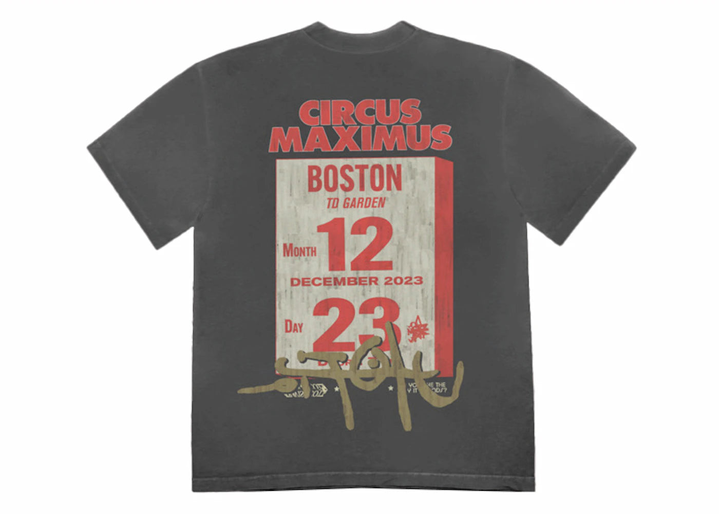 Travis Scott Utopia Is In Boston Tee Black