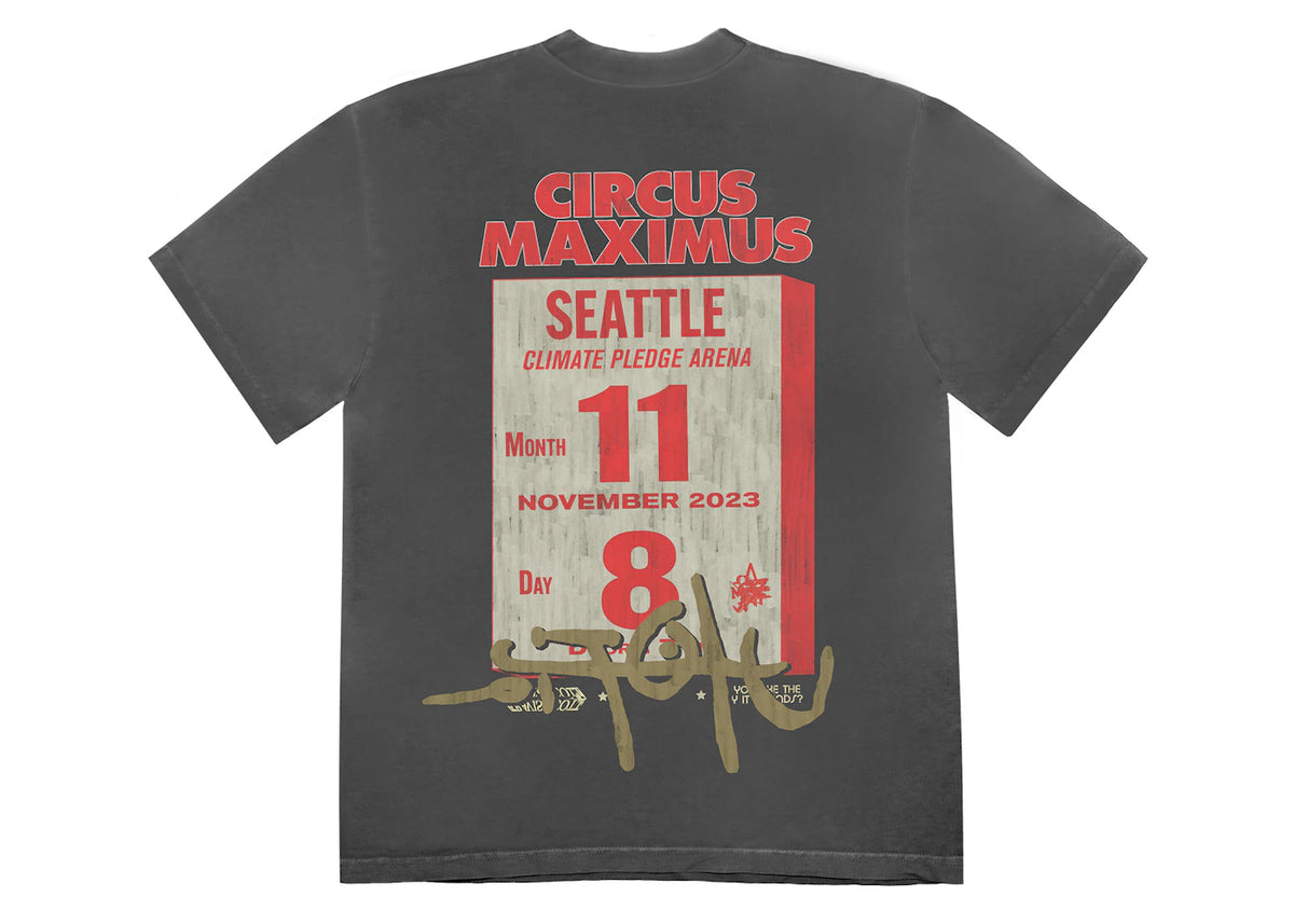 Travis Scott Utopia Is In Seattle T-shirt Black