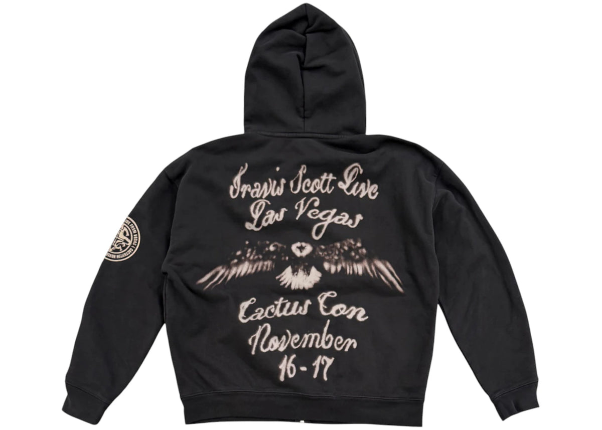 Travis Scott Utopia My Eyes Zip Hoodie Black