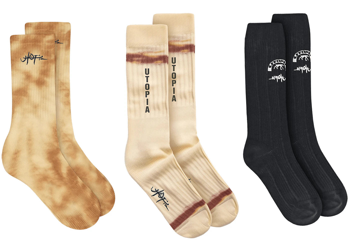 Travis Scott Utopia Socks Trio Multicolor