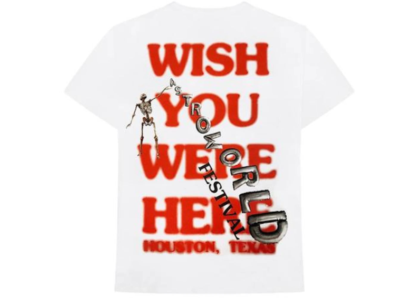 Travis Scott Wish You Were Here Festival Tee White