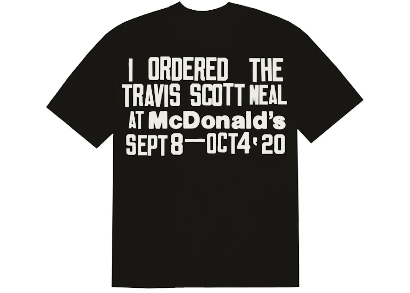 Travis Scott x CPFM 4 CJ Burger Mouth T-shirt Black