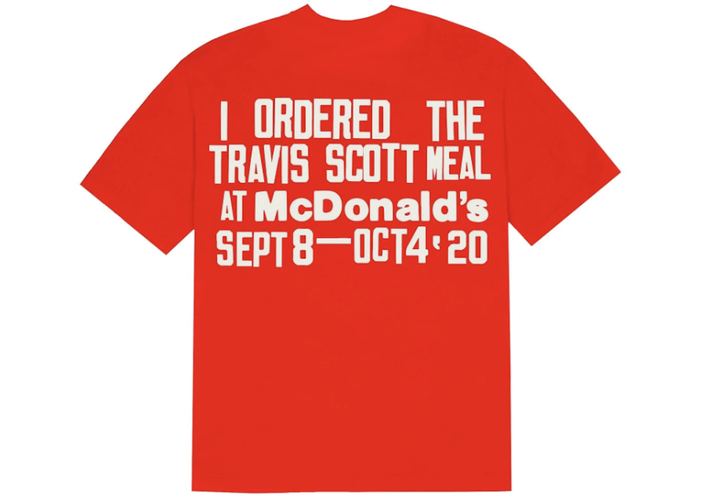 Travis Scott x CPFM 4 CJ Burger Mouth T-shirt Red
