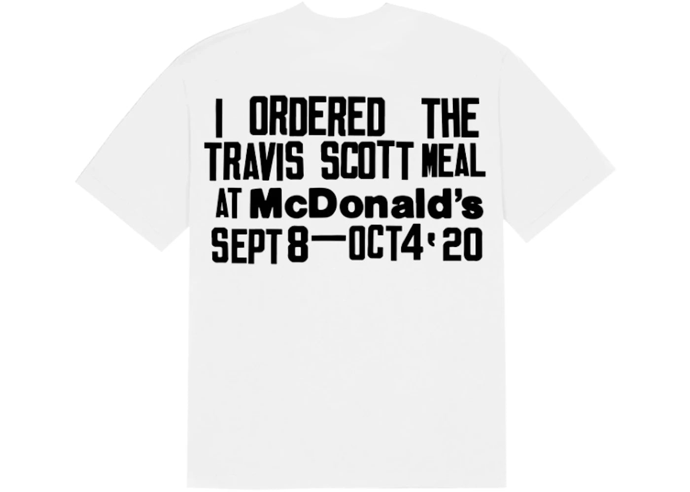 Travis Scott x CPFM 4 CJ Burger Mouth T-shirt White