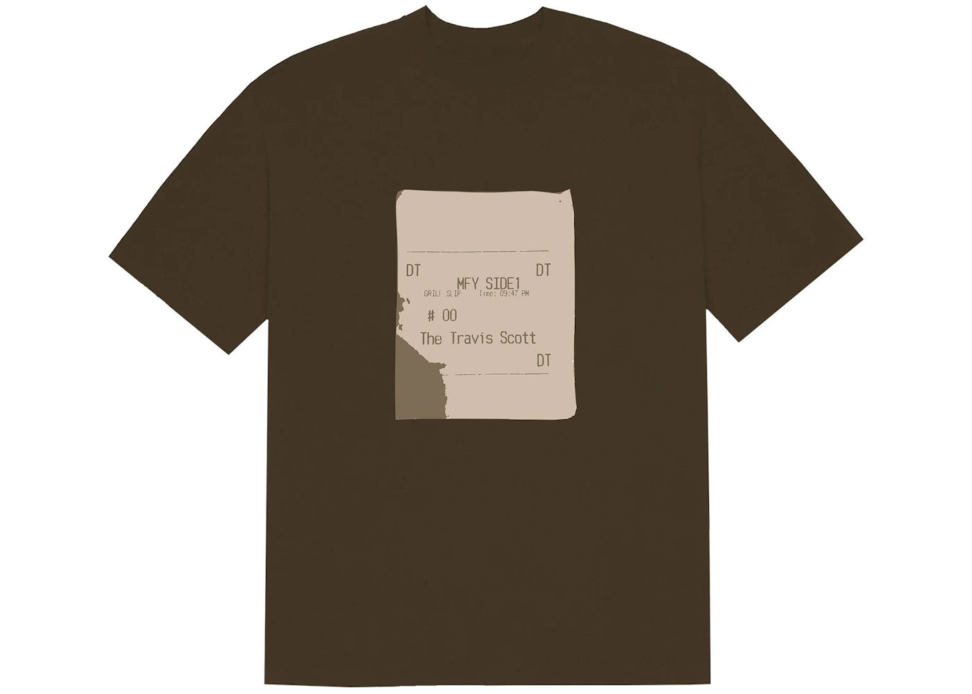 Travis Scott x CPFM 4 CJ Grill Slip T-shirt Brown