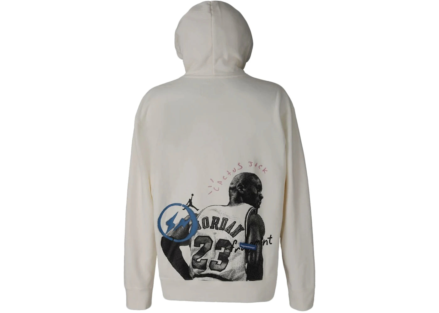 Travis Scott x Jordan x Fragment Hoodie Cream