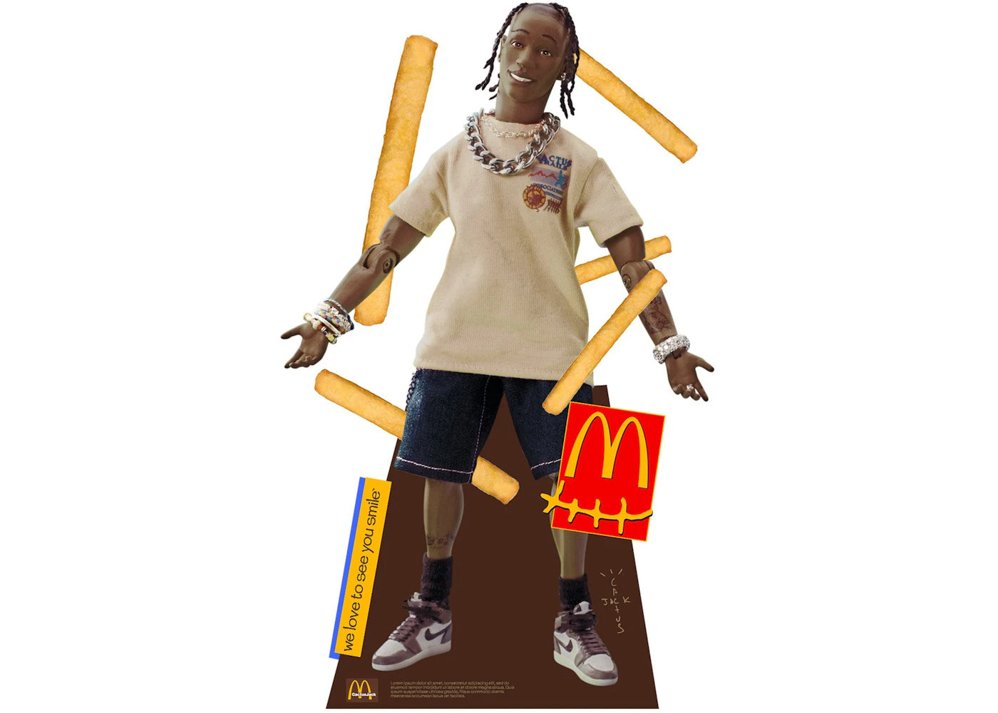 Travis Scott x McDonalds Action Figure Life-Size Cutout