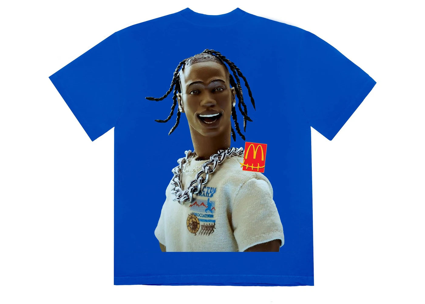 Travis Scott x McDonald's Action Figure Series III T-shirt Blue
