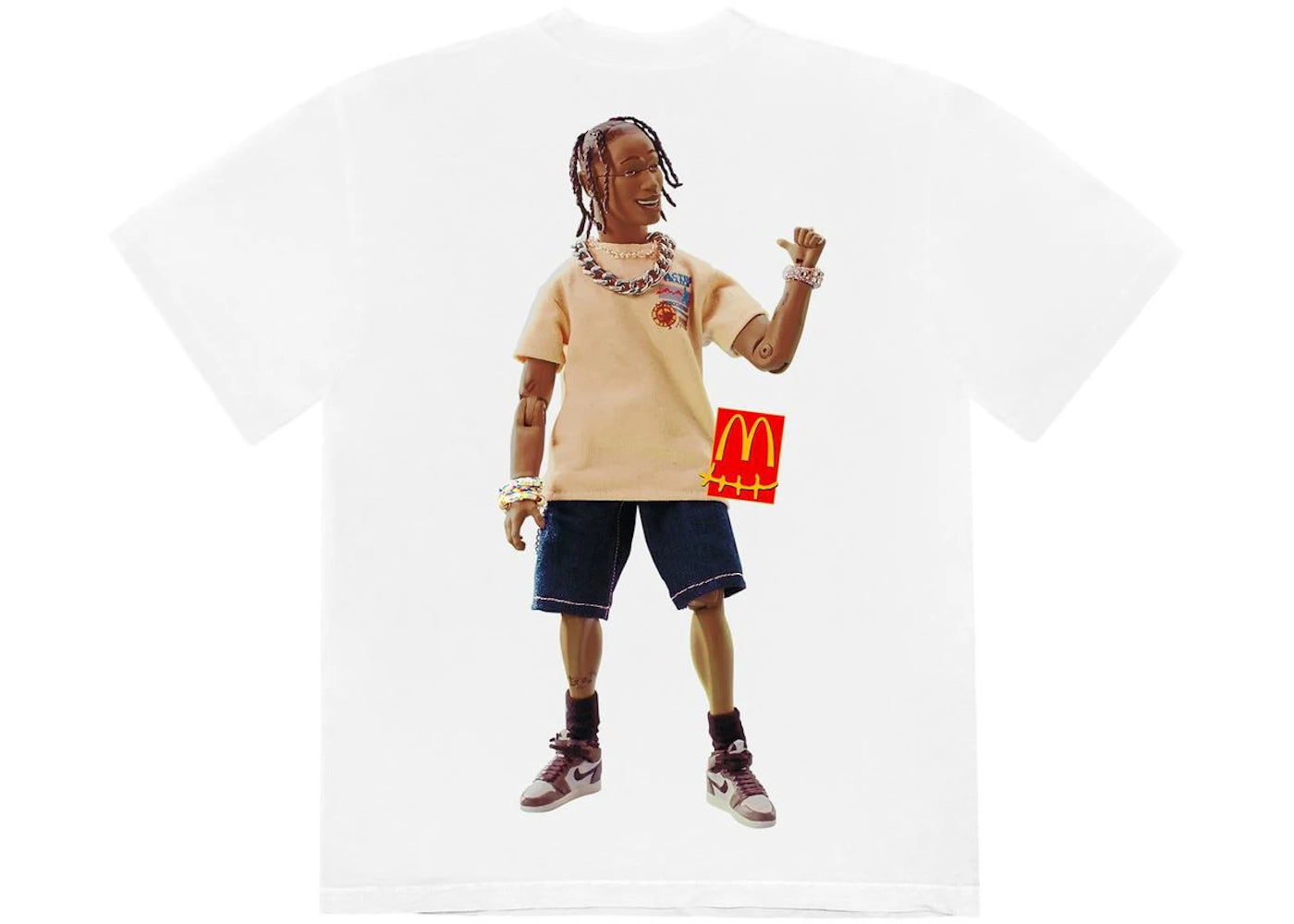 Travis Scott x McDonald's Action Figure Series T-shirt White