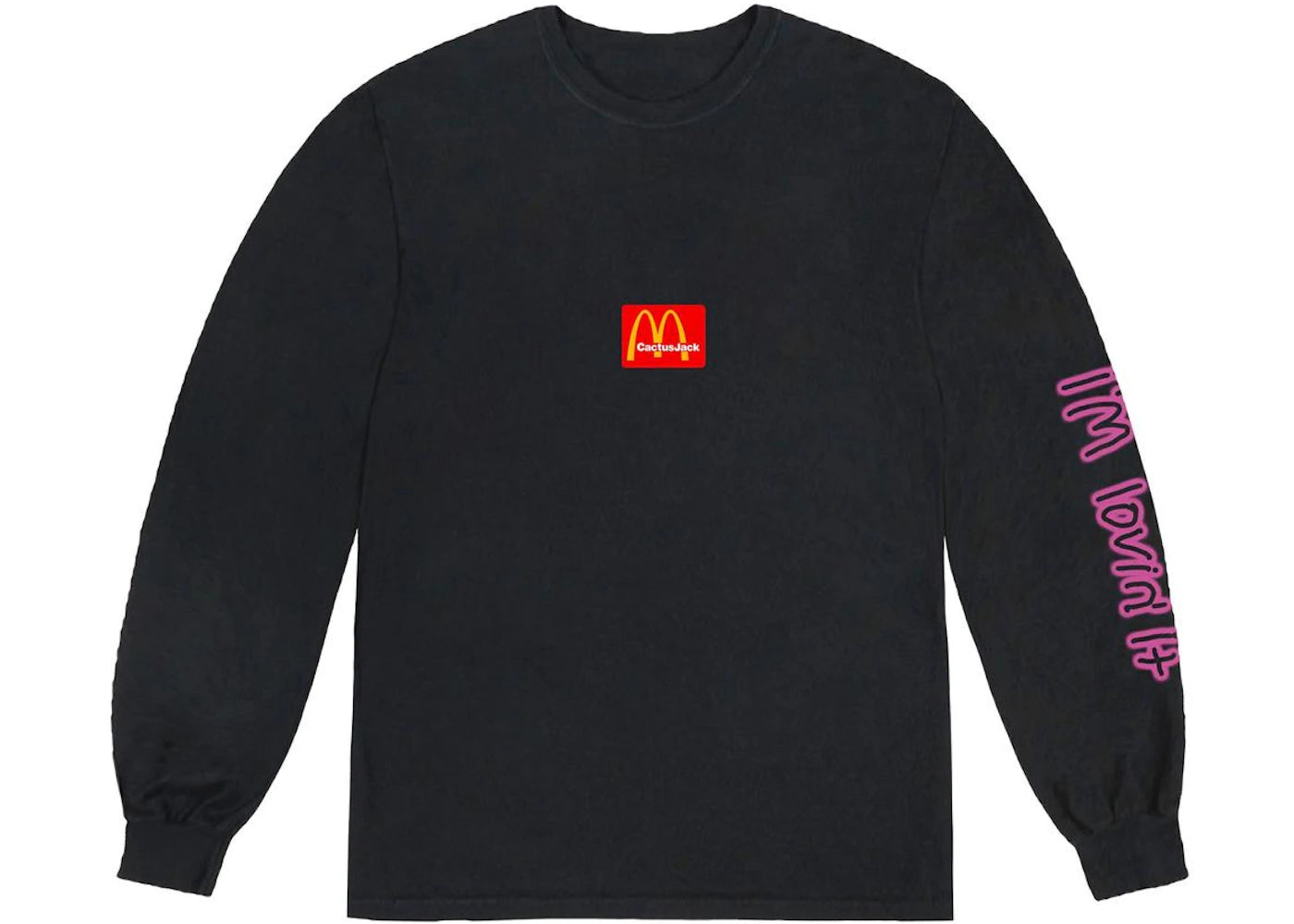Travis Scott x McDonald's Action Figure Space L/S T-shirt Black