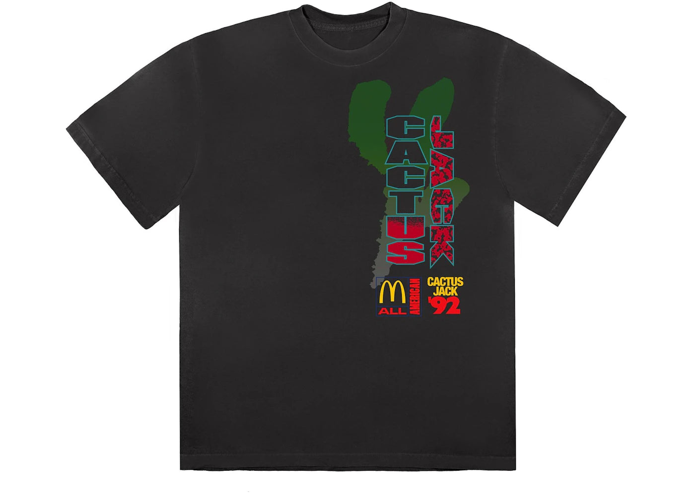 Travis Scott x McDonald's All American '92 T-shirt Washed Black