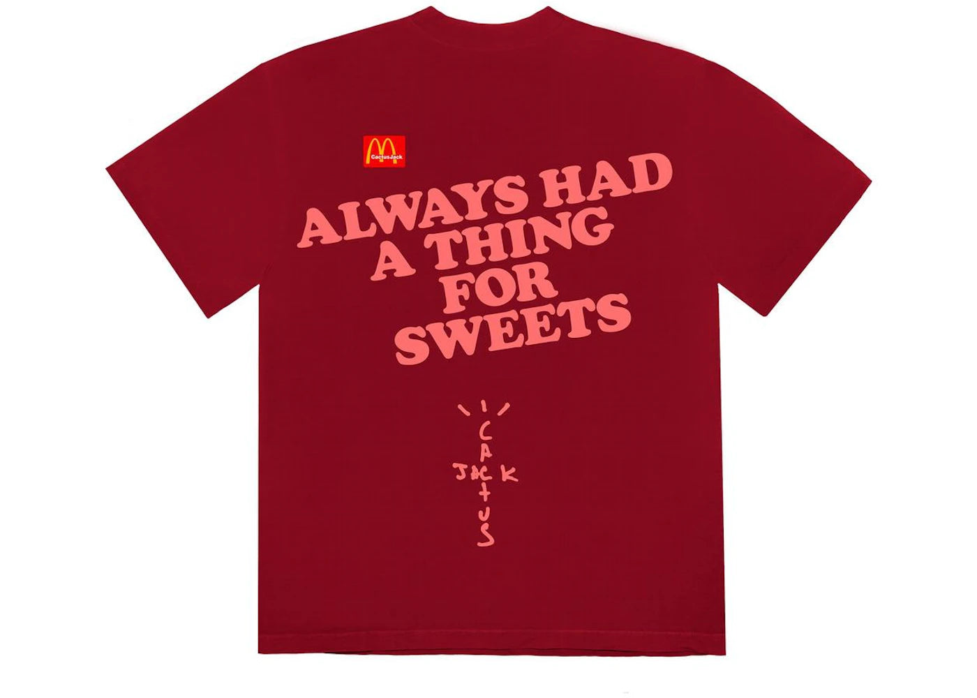 Travis Scott x McDonald's Apple Pie T-shirt Red