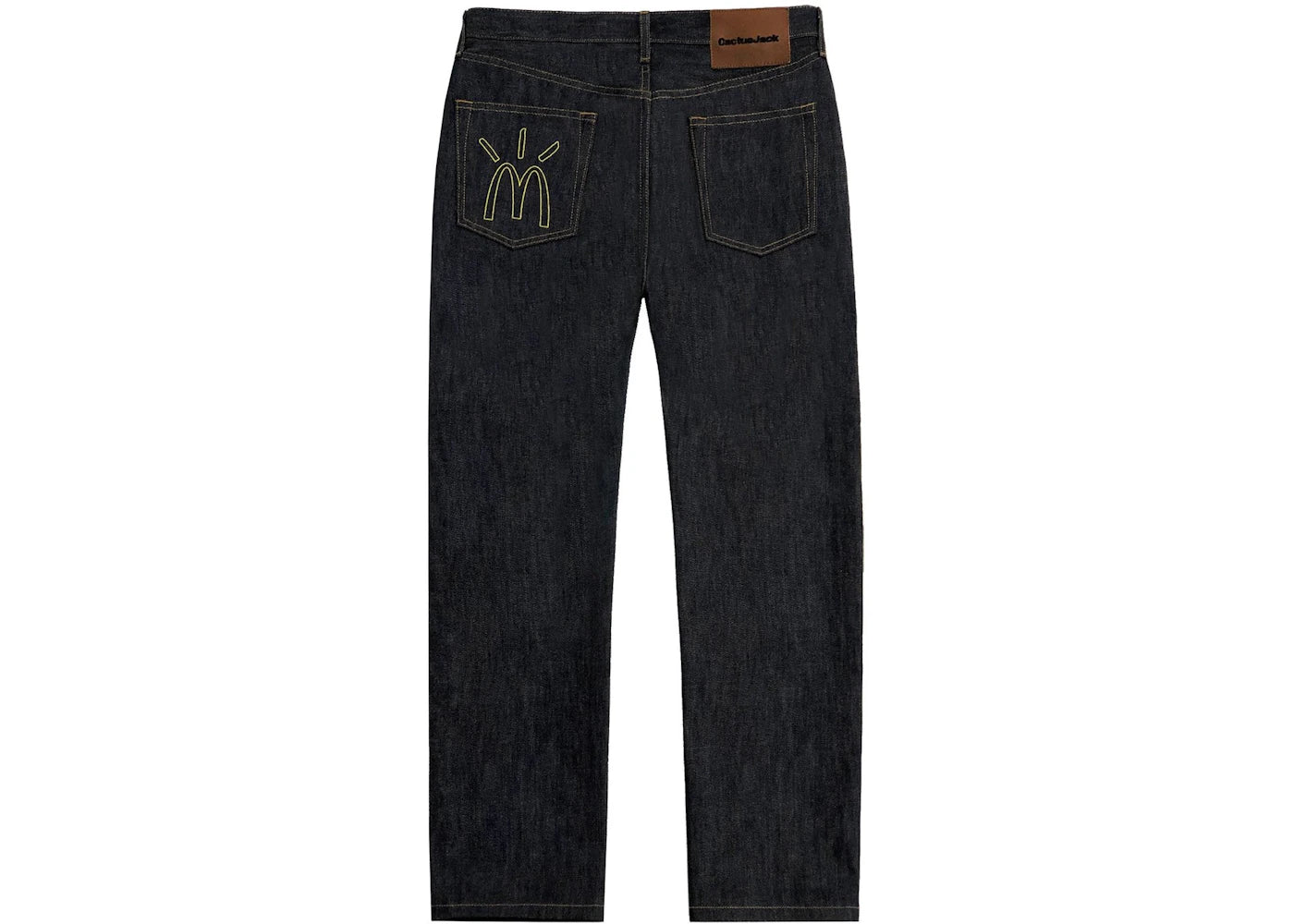 Travis Scott x McDonald's Cactus Arches Outline Denim Pants Black