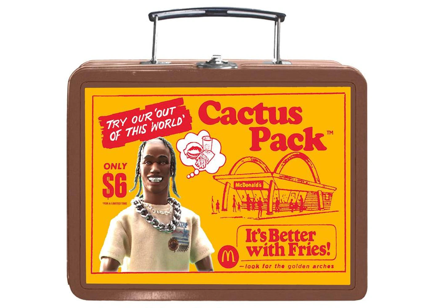 Travis Scott x McDonalds Cactus Pack Vintage Metal Lunchbox