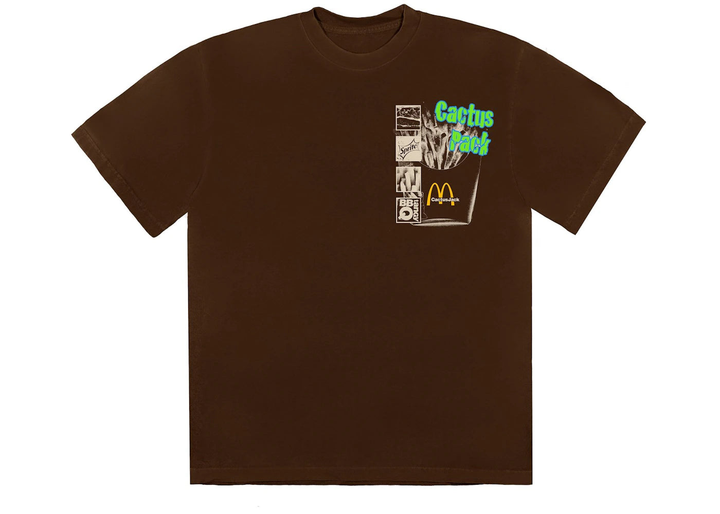 Travis Scott x McDonald's Cactus Pack Vintage Promo T-shirt Brown