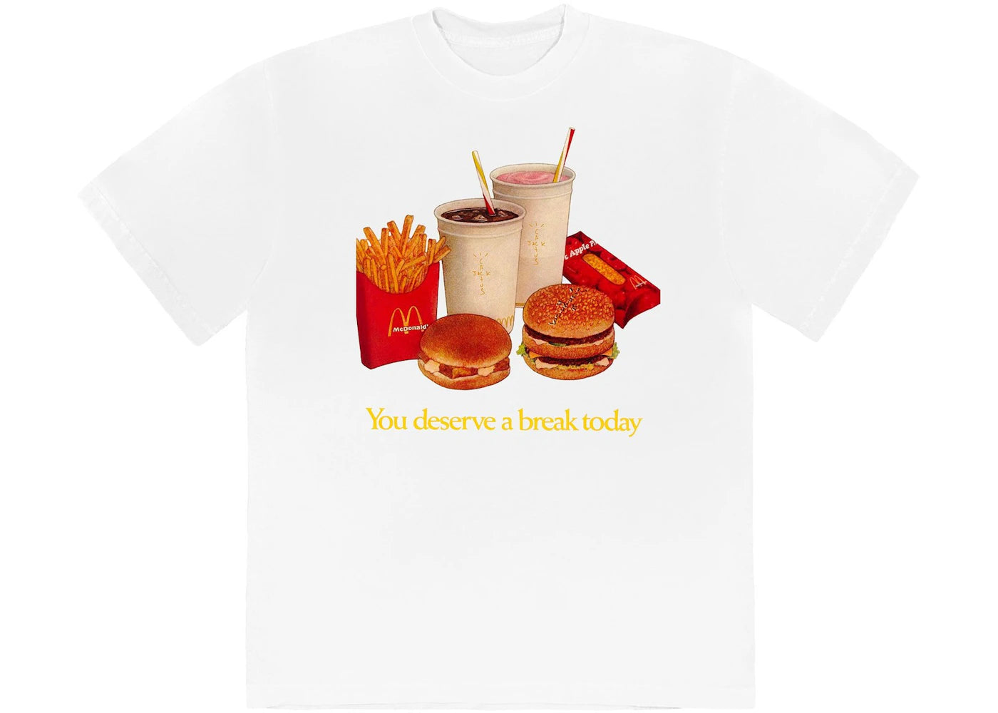 Travis Scott x McDonald's Deserve A Break II T-shirt White