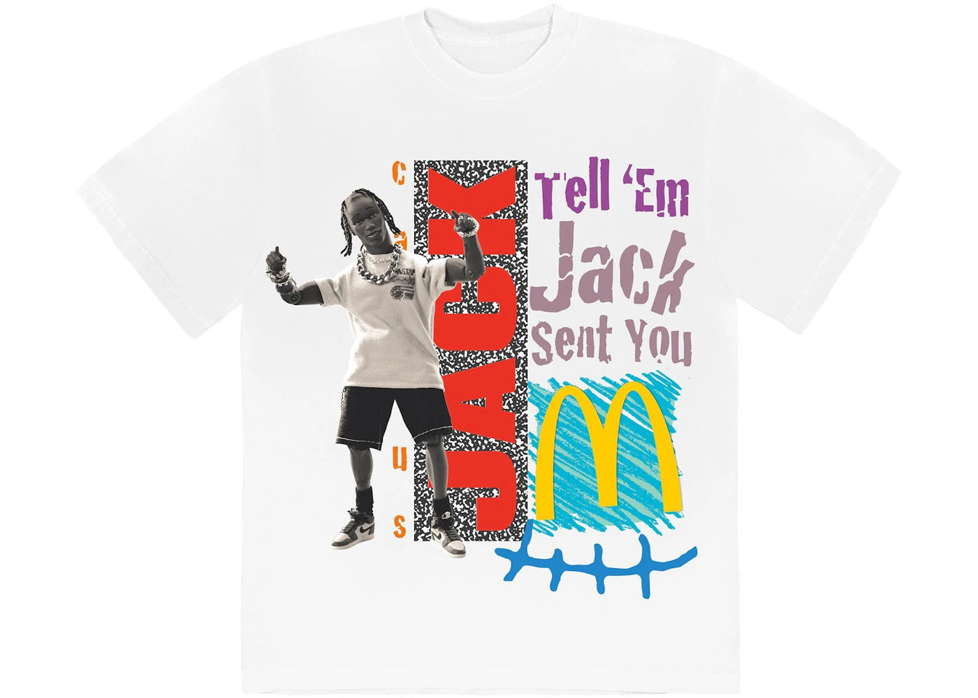 Travis Scott x McDonald's Jack Smile T-shirt White